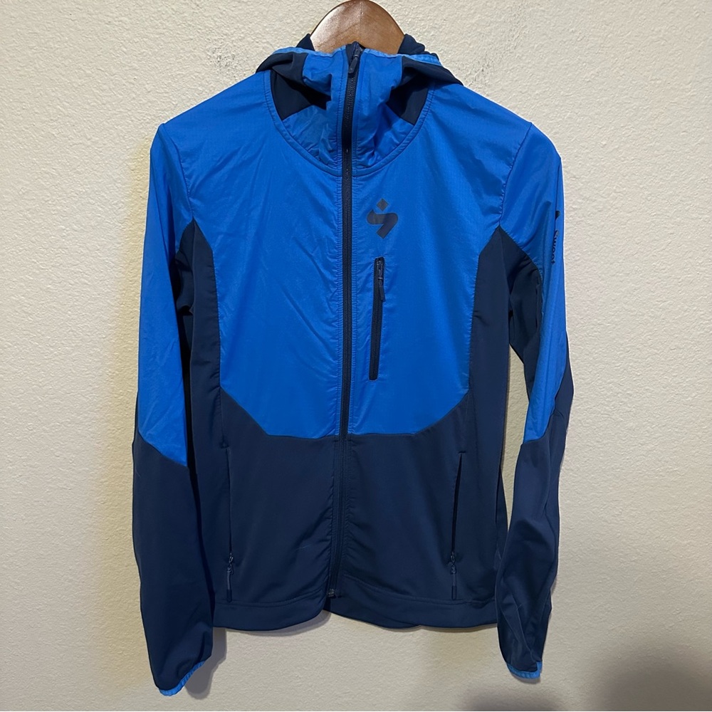 Sweet Protection Men’s Blue Full Zip Hooded Mid Layer Jacket